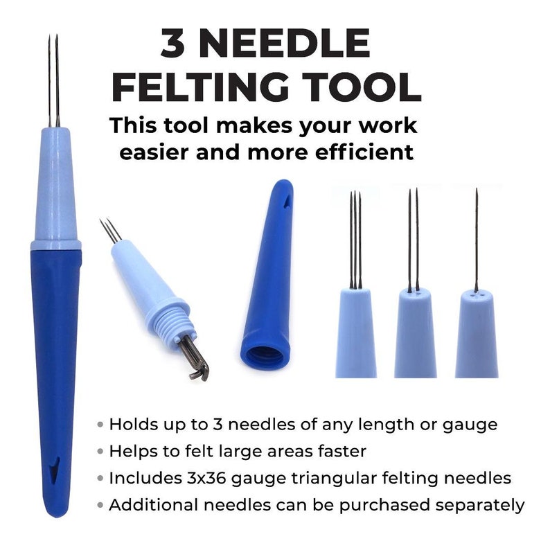 Felting with Friends 3 Needle Pen Grip Needle Felting Tool